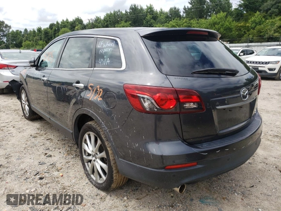 2014 Mazda CX-9 Grand Touring with VIN JM3TB3DV8E0432509, listed as a Copart auction lot 51504322 with 57,835 mi miles and Salvage Title. Bid and sale history available at DreamBid. Image 3.