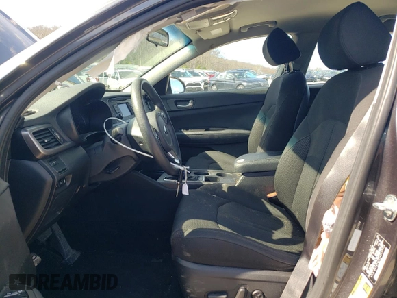 2017 Kia Optima LX with VIN 5XXGT4L31HG177458, listed as a Copart auction lot 53980795 with 53,940 mi miles and Salvage title. Bid and sale history available at DreamBid. Image 7.