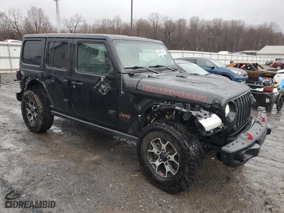 2020 Jeep Wrangler Unlimited Rubicon with VIN 1C4HJXFG3LW244854, listed as a Copart auction lot 46495165 with 62,096 mi miles and Salvage Title. Bid and sale history available at carsss.com. Image 4.