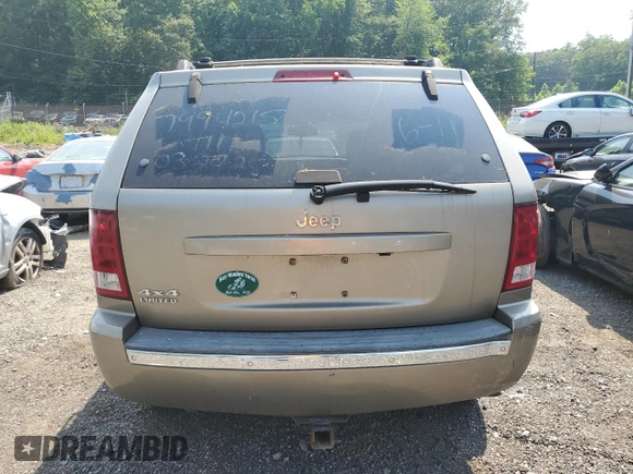 2006 Jeep Grand Cherokee Limited with VIN 1J4HR58N36C204427, listed as a Copart auction lot 60781185 with Not provided miles and Salvage title. Bid and sale history available at DreamBid. Image 6.