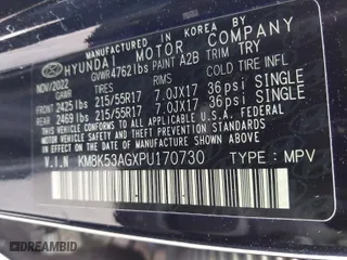 2023 Hyundai Kona Electric Limited with VIN KM8K53AGXPU170730, listed as a IAAI auction lot 41970066 with 11,598 mi miles. Bid and sale history available at carsss.com. Image 9.