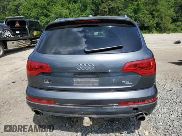 2014 Audi Q7 Premium Plus with VIN WA1LGAFE5ED009174, listed as a Copart auction lot 61073165 with 149,790 mi miles and Clean title. Bid and sale history available at DreamBid. Image 6.