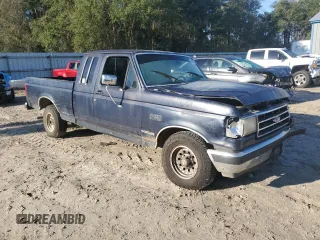 1991 Ford F-150 with VIN 1FTEX15N6MKB37563, listed as a Copart auction lot 46324765 with 35,884 mi miles and Salvage Title. Bid and sale history available at DreamBid. Image 4.