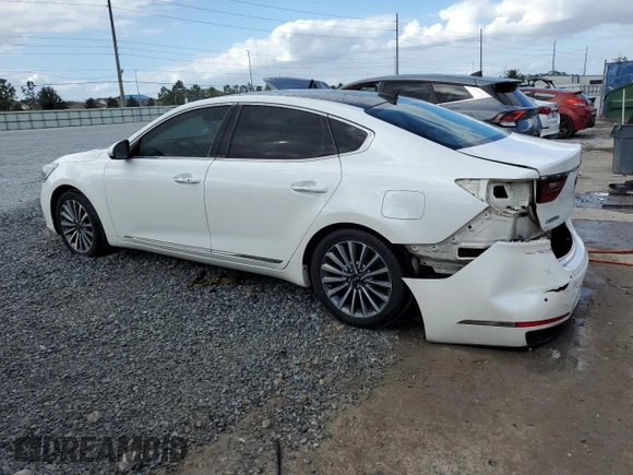 2017 Kia Cadenza Premium with VIN KNALC4J13H5091215, listed as a Copart auction lot 80734974 with 67,266 mi miles and Salvage Title. Bid and sale history available at carsss.com. Image 2.