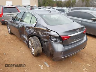2023 Infiniti Q50 Luxe with VIN JN1EV7BP3PM511881, listed as a IAAI auction lot 41217294 with 18,620 mi miles and . Bid and sale history available at DreamBid. Image 3.