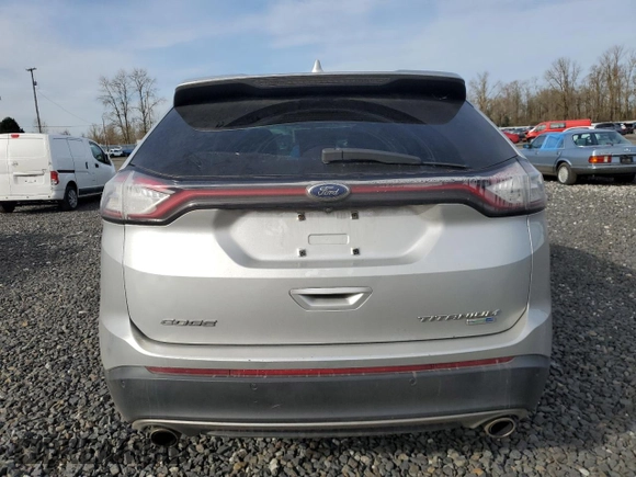 2016 Ford Edge Titanium with VIN 2FMPK4K92GBB06627, listed as a Copart auction lot 47060955 with 161,395 mi miles and Salvage Title. Bid and sale history available at carsss.com. Image 6.