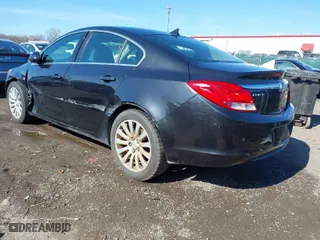 2011 Buick Regal CXL RL5 with VIN W04GT5GC9B1011492, listed as a IAAI auction lot 41821747 with 119,551 mi miles. Bid and sale history available at carsss.com. Image 3.
