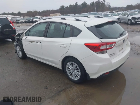 2018 Subaru Impreza Premium with VIN 4S3GTAB61J3729332, listed as a IAAI auction lot 41696550 with 85,035 mi miles. Bid and sale history available at carsss.com. Image 3.