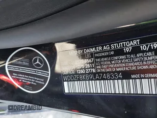 2020 Mercedes-Benz E-Class AMG E 63 S with VIN WDDZF8KB9LA748334, listed as a IAAI auction lot 41318226 with 43,135 mi miles. Bid and sale history available at carsss.com. Image 9.