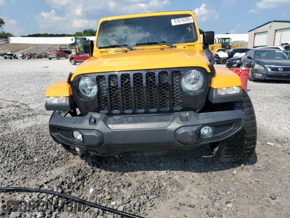 2021 Jeep Gladiator Sport S с VIN 1C6HJTAG9ML561192, выставлен на аукционе Copart как лот 61616395 с пробегом 76 399 миль миль и Списание • Salvage title. История ставок и продаж доступна на DreamBid. Изображение 5.