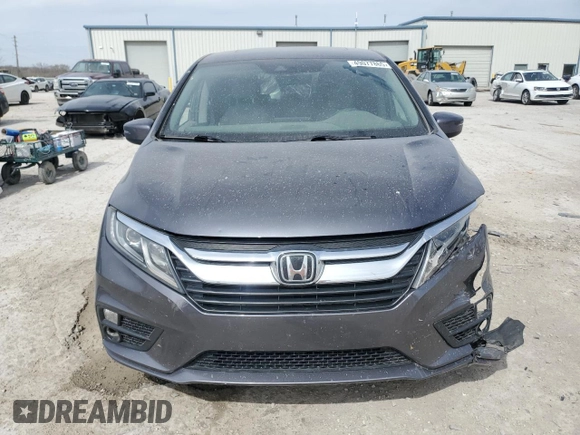 2019 Honda Odyssey EX-L with VIN 5FNRL6H77KB045363, listed as a Copart auction lot 49077865 with 66,701 mi miles and Salvage Title. Bid and sale history available at DreamBid. Image 5.