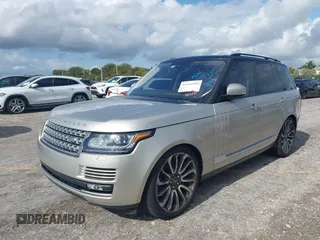 2016 Land Rover Range Rover Supercharged with VIN SALGS2EF1GA283619, listed as a IAAI auction lot 41654995 with 76,212 mi miles. Bid and sale history available at carsss.com. Image 2.