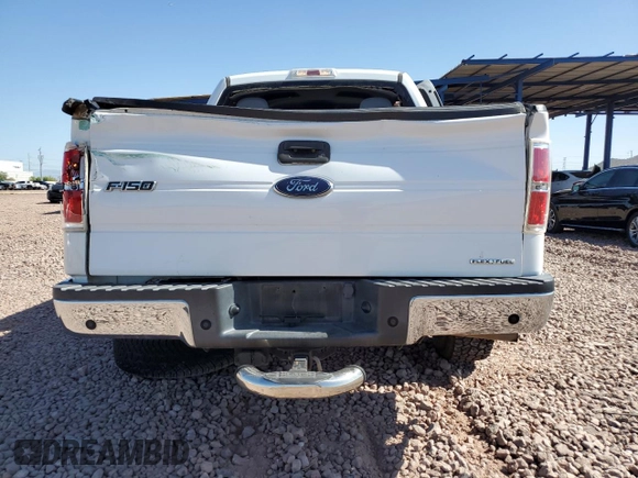 2013 Ford F-150 XL with VIN 1FTFW1EF8DFC59091, listed as a Copart auction lot 61582485 with 107,640 mi miles and Salvage title. Bid and sale history available at DreamBid. Image 6.