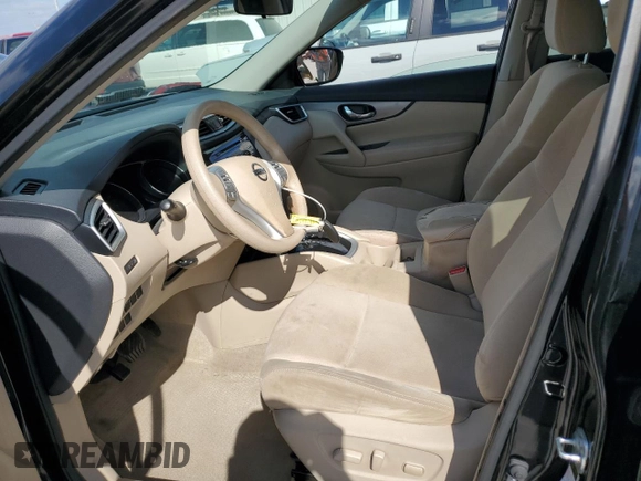 2015 Nissan Rogue SV with VIN KNMAT2MTXFP508634, listed as a Copart auction lot 52416055 with 143,703 mi miles and Salvage Title. Bid and sale history available at carsss.com. Image 7.