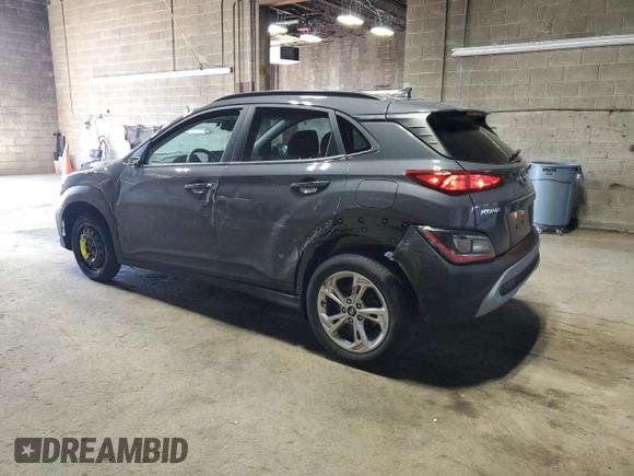 2023 Hyundai Kona SEL with VIN KM8K3CAB1PU983870, listed as a Copart auction lot 54140665 with 9,518 mi miles and Salvage Title. Bid and sale history available at DreamBid. Image 2.