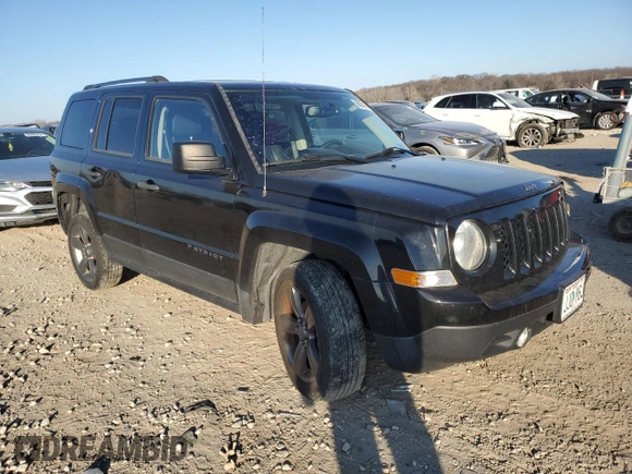 2017 Jeep Patriot Sport SE with VIN 1C4NJPBA5HD131818, listed as a Copart auction lot 86008414 with 87,291 mi miles and Salvage Title. Bid and sale history available at carsss.com. Image 4.