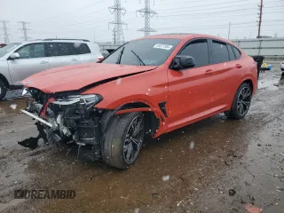 2020 BMW X4 M with VIN 5YMUJ0C07LLA99875, listed as a Copart auction lot 49027984 with 0 mi miles and Salvage Title. Bid and sale history available at carsss.com. Image 1.