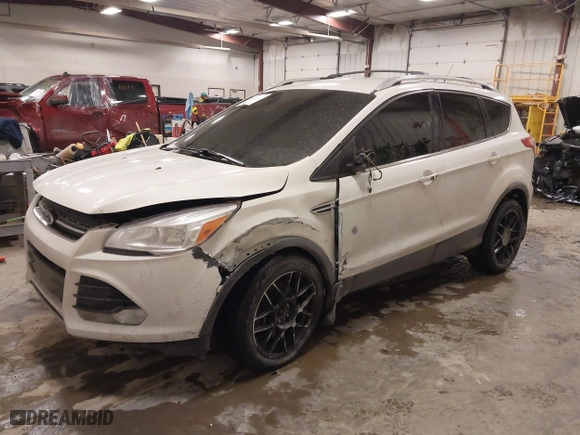 2014 Ford Escape Titanium with VIN 1FMCU9J9XEUE37566, listed as a IAAI auction lot 41412152 with 137,108 mi miles. Bid and sale history available at carsss.com. Image 17.