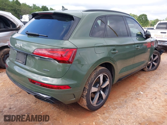 2023 Audi Q5 S line Premium Plus with VIN WA1EAAFY1P2111431, listed as a IAAI auction lot 42355144 with 43,498 mi miles and . Bid and sale history available at DreamBid. Image 4.
