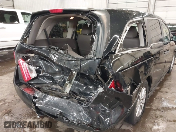 2015 Honda Odyssey EX-L with VIN 5FNRL5H6XFB019430, listed as a IAAI auction lot 41954209 with 161,389 mi miles and . Bid and sale history available at DreamBid. Image 6.