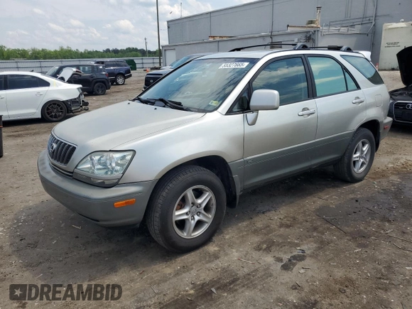 2003 Lexus RX 300 z VIN JTJHF10U830315589, wystawiony jako Copart lot #55327665 z przebiegiem 142 756 mil mil oraz Szkoda całkowita • Salvage title. Historia ofert i sprzedaży dostępna na DreamBid. Obrazek 1.