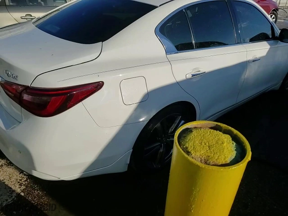 2019 Infiniti Q50 3.0t LUXE with VIN JN1EV7AP5KM541152, listed as a Copart auction lot 73584474 with 53,660 mi miles and Salvage Title. Bid and sale history available at carsss.com. Image 13.