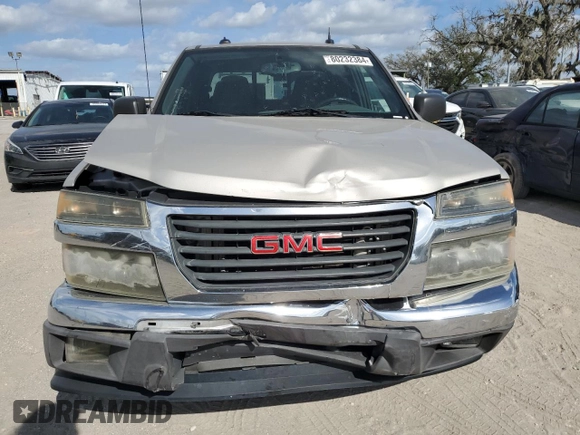 2005 GMC Canyon 1SB SLE Z85 with VIN 1GTCS138658111627, listed as a Copart auction lot 80232384 with 143,775 mi miles and Salvage title. Bid and sale history available at DreamBid. Image 5.