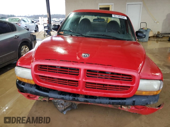 1999 Dodge Dakota SLT with VIN 1B7GL22X4XS210675, listed as a Copart auction lot 85746454 with 203,884 mi miles and Salvage Title. Bid and sale history available at carsss.com. Image 5.
