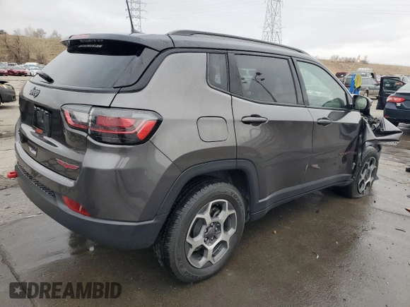 2022 Jeep Compass Trailhawk с VIN 3C4NJDDB4NT199957, выставлен на аукционе Copart как лот 48249455 с пробегом 29 657 миль миль и Списание • Salvage title. История ставок и продаж доступна на DreamBid. Изображение 3.