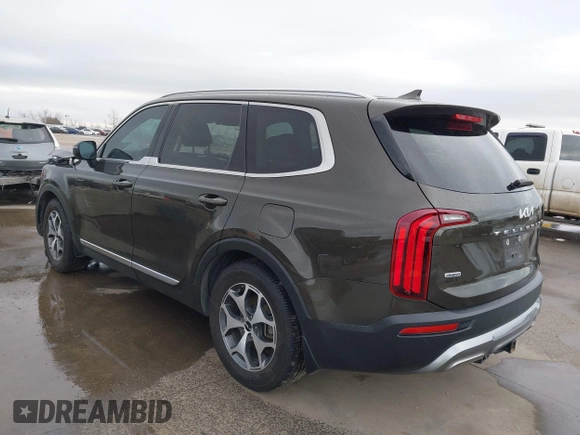 2022 Kia Telluride EX z VIN 5XYP3DHC3NG222108, wystawiony jako IAAI lot #41759771 z przebiegiem 129 098 mil mil oraz . Historia ofert i sprzedaży dostępna na DreamBid. Obrazek 3.