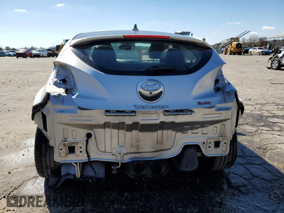 2014 Hyundai Veloster Turbo with VIN KMHTC6AE8EU183757, listed as a Copart auction lot 47384425 with 82,561 mi miles and Salvage Title. Bid and sale history available at carsss.com. Image 6.