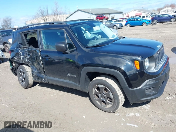 2017 Jeep Renegade Sport with VIN ZACCJBAB3HPE59292, listed as a IAAI auction lot 41931546 with 51,573 mi miles and . Bid and sale history available at carsss.com. Image 13.