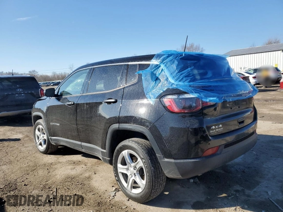 2023 Jeep Compass Sport z VIN 3C4NJDAN8PT531917, wystawiony jako Copart lot #46543835 z przebiegiem 28 762 mil mil oraz Szkoda całkowita • Salvage title. Historia ofert i sprzedaży dostępna na DreamBid. Obrazek 2.