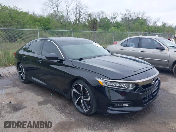 2019 Honda Accord Sport with VIN 1HGCV1F30KA012802, listed as a IAAI auction lot 41903148 with 144,883 mi miles and . Bid and sale history available at DreamBid. Image 1.