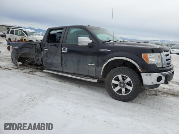 2012 Ford F-150 XL with VIN 1FTFW1ET6CKE25779, listed as a Copart auction lot 87034494 with 0 mi miles and Salvage Title. Bid and sale history available at carsss.com. Image 4.