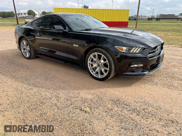 2015 Ford Mustang GT with VIN 1FA6P8CF0F5413364, listed as a Copart auction lot 57213505 with 76,831 mi miles and Clean Title. Bid and sale history available at DreamBid. Image 1.