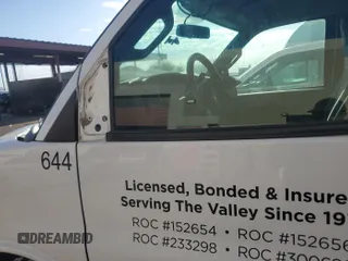 2020 Chevrolet Express Cargo with VIN 1GCWGAFP4L1267723, listed as a IAAI auction lot 42832826 with 91,273 mi miles and . Bid and sale history available at DreamBid. Image 8.