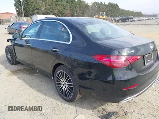 2025 Mercedes-Benz C 300 with VIN W1KAF4HB7SR253109, listed as a IAAI auction lot 41832800 with 703 mi miles and . Bid and sale history available at DreamBid. Image 3.
