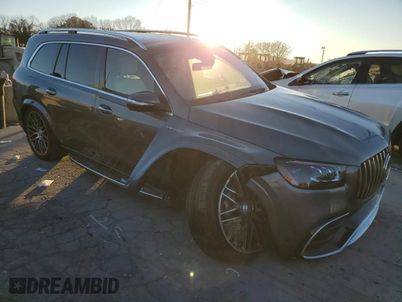 2021 Mercedes-Benz GLS with VIN 4JGFF8KE8MA564233, listed as a Copart auction lot 84046044 with 22,934 mi miles and Salvage Title. Bid and sale history available at carsss.com. Image 4.