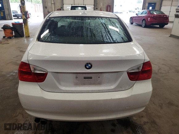 2008 BMW 3 Series 328i with VIN WBAVC53508FZ82734, listed as a Copart auction lot 54942045 with 187,762 mi miles and Salvage Title. Bid and sale history available at carsss.com. Image 6.