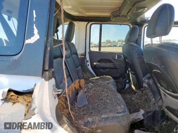2020 Jeep Wrangler Unlimited Sahara with VIN 1C4HJXEN0LW267878, listed as a Copart auction lot 65968065 with Not provided miles and Clean title. Bid and sale history available at DreamBid. Image 10.