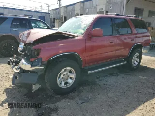 2000 Toyota 4Runner SR5 with VIN JT3GN86R1Y0155208, listed as a Copart auction lot 53730605 with 220,701 mi miles and Salvage Title. Bid and sale history available at DreamBid. Image 1.