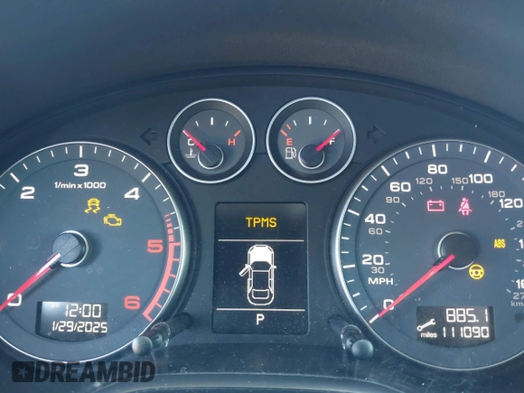 2011 Audi A3 2.0 TDI Premium Plus with VIN WAUKJAFM3BA035633, listed as a IAAI auction lot 41648281 with 111,090 mi miles. Bid and sale history available at carsss.com. Image 7.