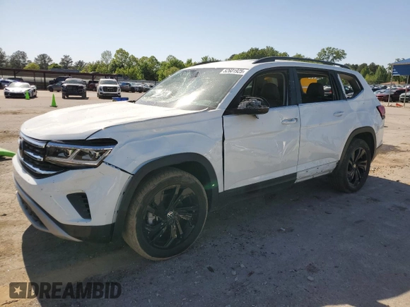 2023 Volkswagen Atlas SE with VIN 1V2WR2CA1PC530856, listed as a Copart auction lot 52601925 with 32,671 mi miles and Salvage title. Bid and sale history available at DreamBid. Image 1.