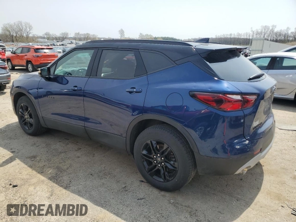 2022 Chevrolet Blazer LT z VIN 3GNKBJRS4NS162573, wystawiony jako Copart lot #54593685 z przebiegiem 48 516 mil mil oraz Szkoda całkowita • Salvage title. Historia ofert i sprzedaży dostępna na DreamBid. Obrazek 2.