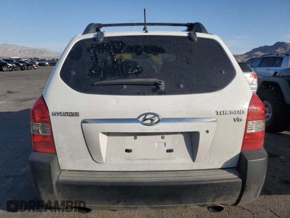 2007 Hyundai Tucson SE with VIN KM8JN12D27U612081, listed as a Copart auction lot 51267065 with 230,483 mi miles and Clean Title. Bid and sale history available at carsss.com. Image 6.