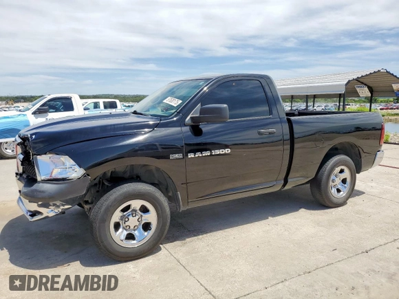 2012 Ram 1500 Express with VIN 3C6JD6AT7CG183408, listed as a Copart auction lot 57630175 with 124,003 mi miles and Salvage title. Bid and sale history available at DreamBid. Image 1.