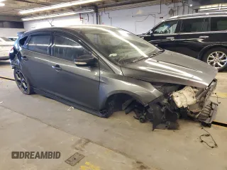 2018 Ford Focus ST with VIN 1FADP3L99JL282007, listed as a Copart auction lot 43141075 with 57,495 mi miles and Salvage Title. Bid and sale history available at DreamBid. Image 4.