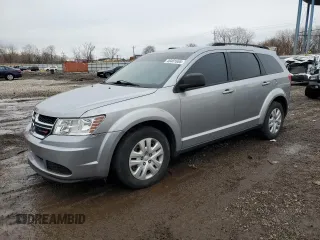2018 Dodge Journey SE with VIN 3C4PDCAB0JT496779, listed as a Copart auction lot 46481655 with 58,045 mi miles and Salvage Title. Bid and sale history available at carsss.com. Image 1.
