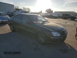 2003 Mercedes-Benz S 55 AMG with VIN WDBNG74J23A378637, listed as a Copart auction lot 88428295 with 128,658 mi miles and Salvage Title. Bid and sale history available at DreamBid. Image 4.